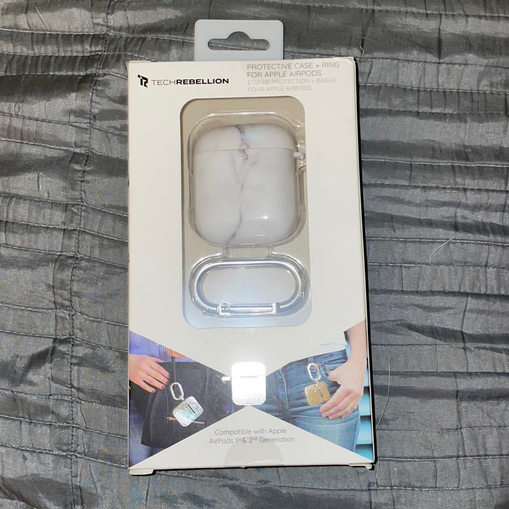 Tech Rebellion AirPod case and ring